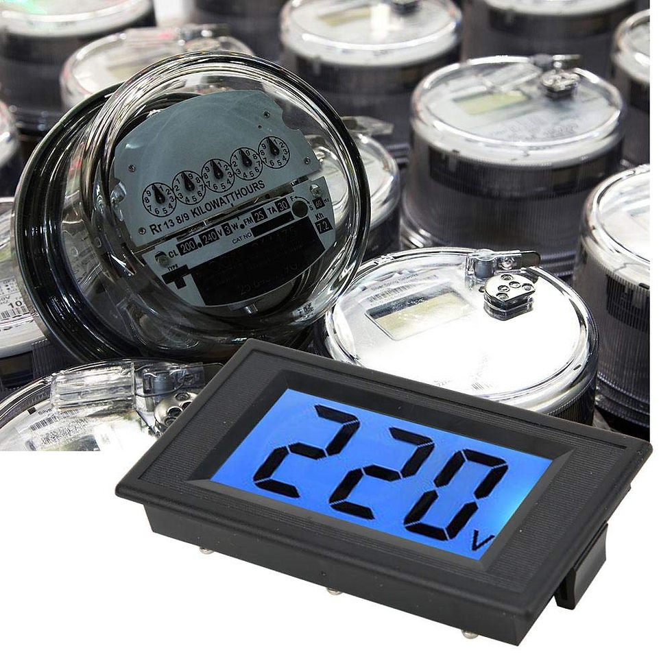 Thumbnail: YB5135D Digital AC Voltmeter, LCD Backlight, 80-500V, 2-Wire Voltage Gauge