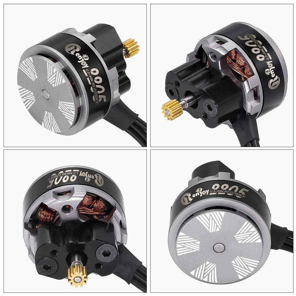 Thumbnail: 2205 Brushless Outrunner with and ESC 2200KV Motor Mount Black Electric