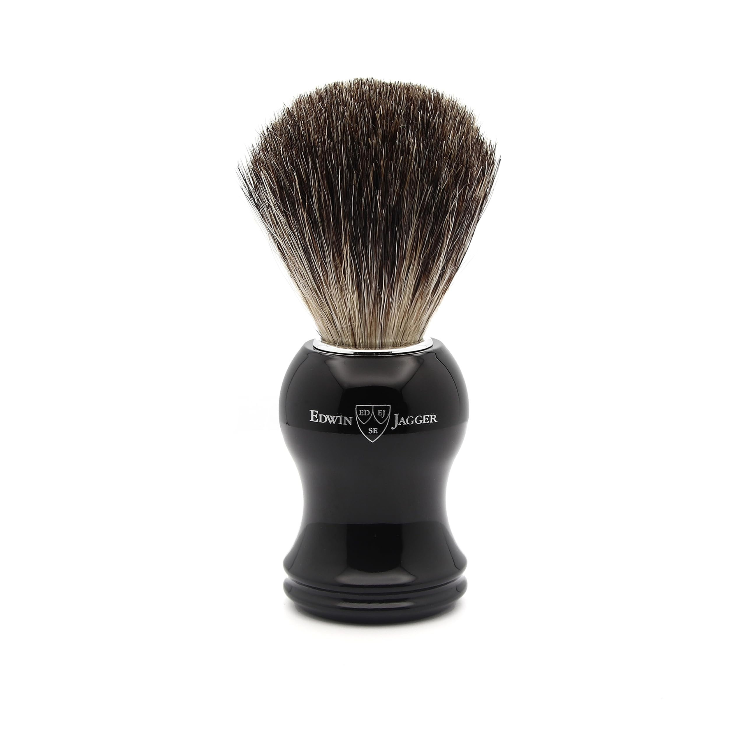 Edwin Jagger 81P36 Classic Badger Shaving Brush for Shaving Cream (Black)