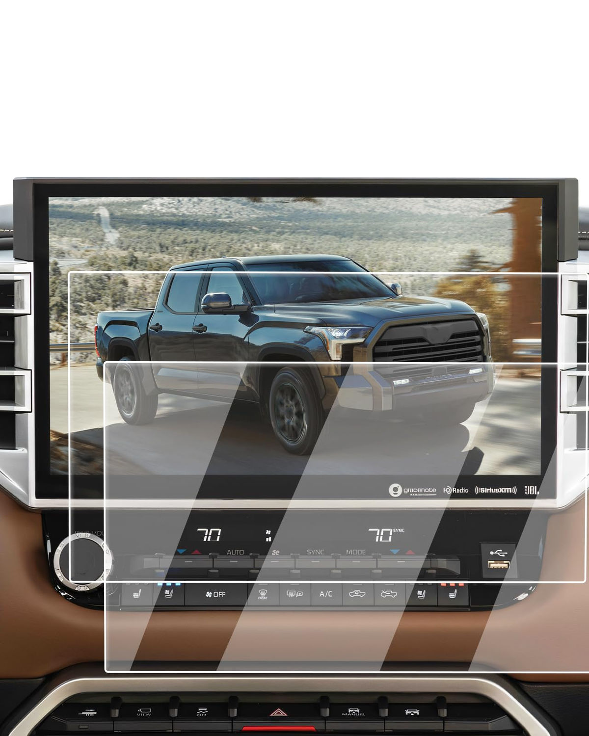 2-Pack Nano-Film Privacy Screen Protector for 2022-2025 Toyota Tundra/Sequoia