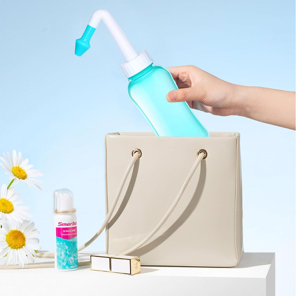 Thumbnail: Neti Pot Sinus Rinse Kit, BPA-Free 300ml Nasal Irrigation Bottle