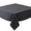 Thumbnail: Biscaynebay Textured Fabric Tablecloth, Black Water-Resistant, 54"x54"