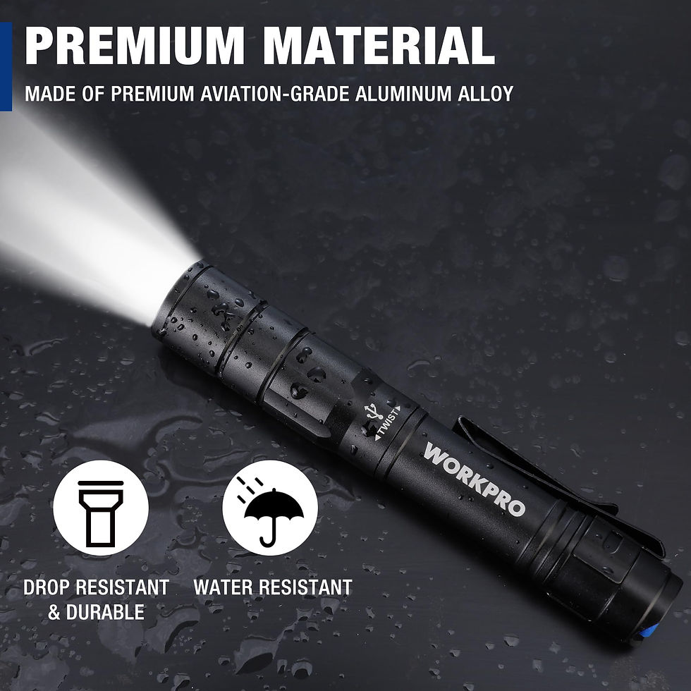 Thumbnail: WORKPRO Pen Pack EDC Pocket with Clip, Function and x USB C Cable Rechargeable