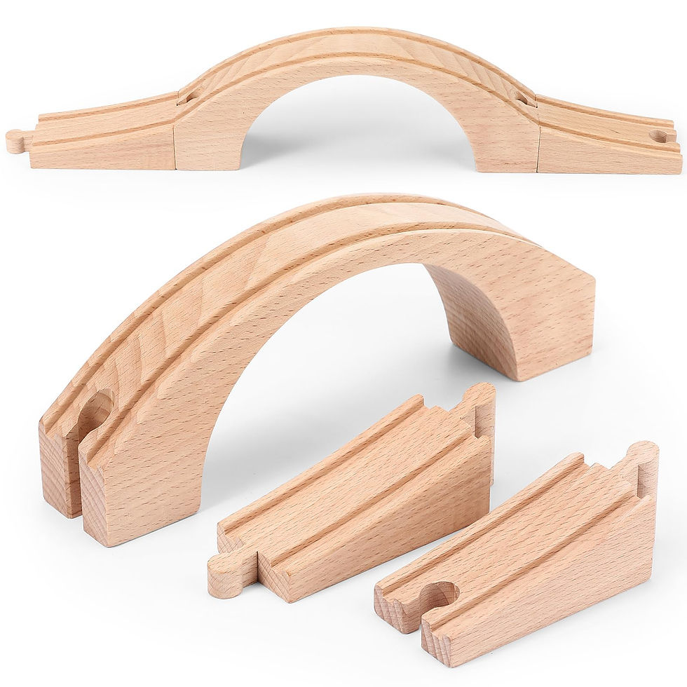 Thumbnail: Kigley Wood Track Expansion Wooden Accessories Train Bridge Wooden for