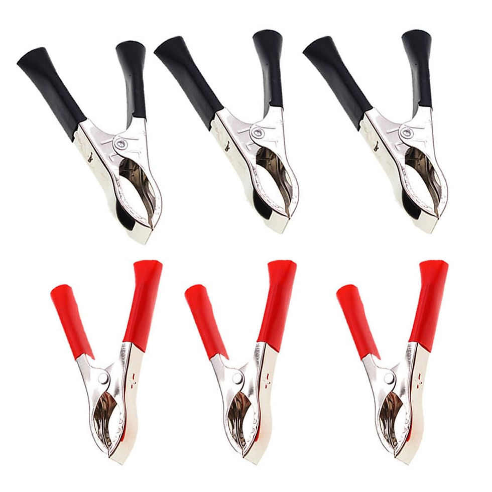 4PCS Insulated Alligator Clips, Battery Clamps for Electric Tests, 30A