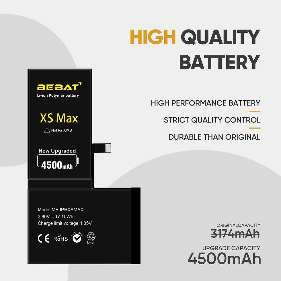 Thumbnail: Replacement for iPhone Xs Battery, Capacity Li-ion MAX 4500mAh High Battery