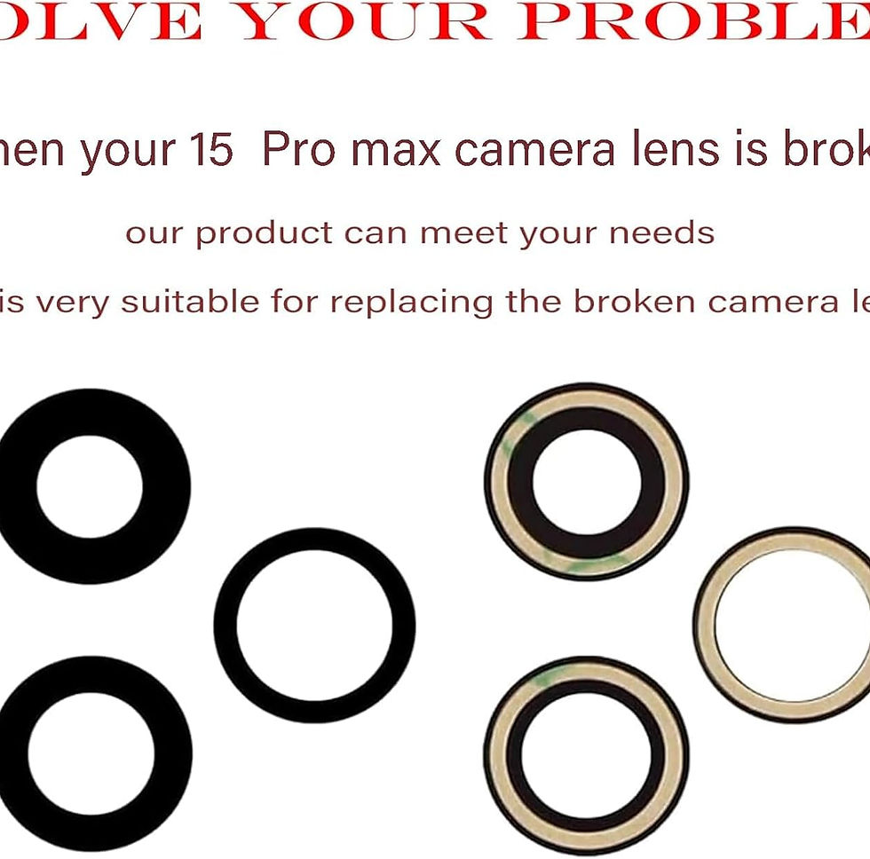 Thumbnail: 3pcs Glass Camera Lens for iPhone 15 Pro Max with Adhesive & Tool Kit