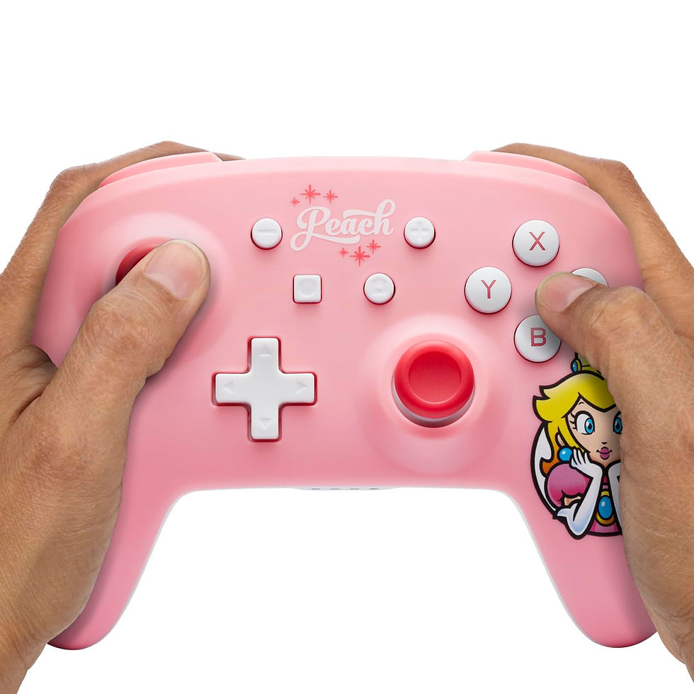 Thumbnail: PowerA Wireless Controller for Nintendo Switch - Princess Peach Pink, Bluetooth