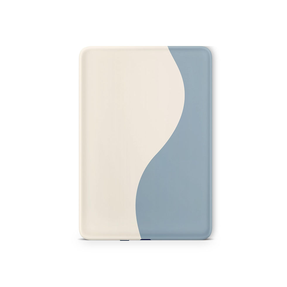 Thumbnail: Tacky Design Skin for Kindle Paperwhite (11th Gen, 2021), Dusty Blue/Ivory