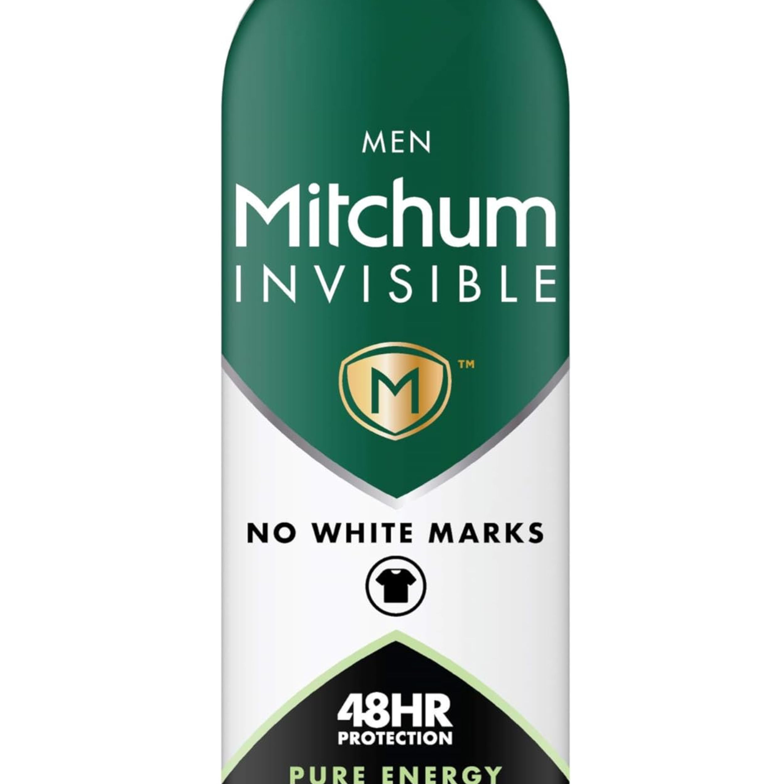 Mitchum Invisible Men 48HR Aerosol Deodorant, Pure Energy, 200ml