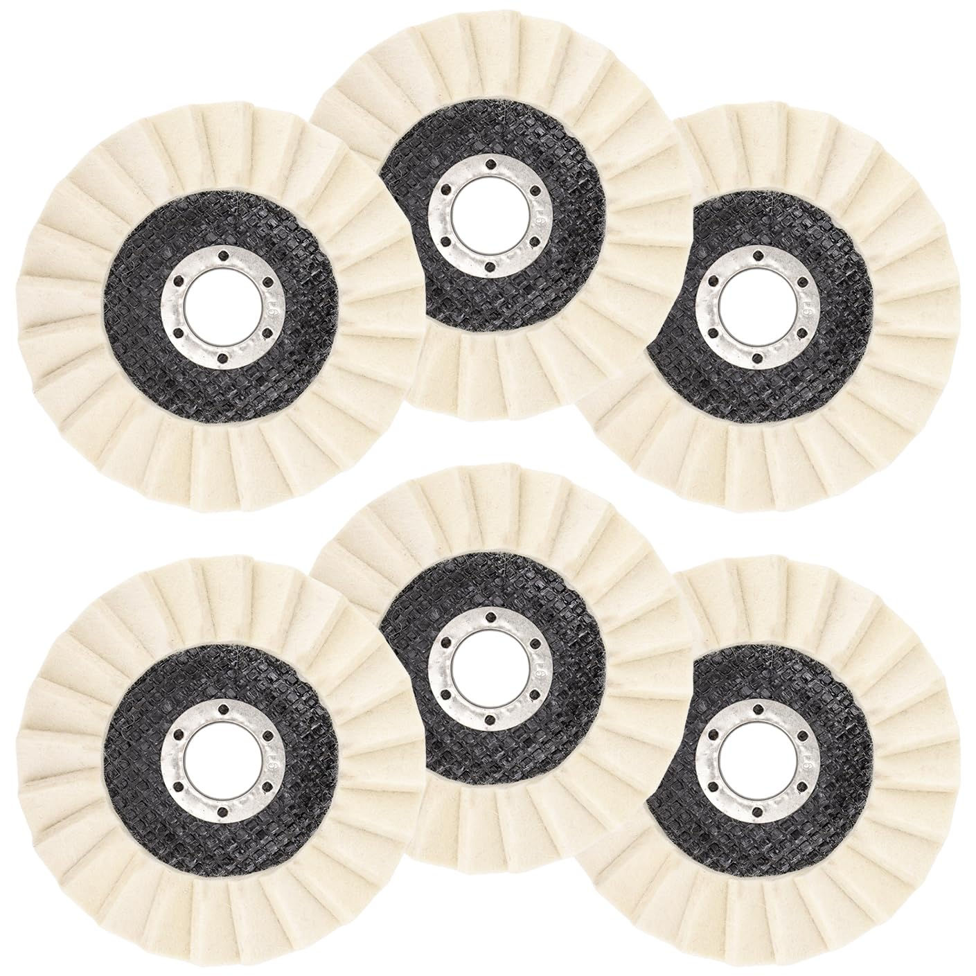 Wool Felt Flap Disc - Polishing 6 Flap Discs Wheel, Wool Wheel for Wax