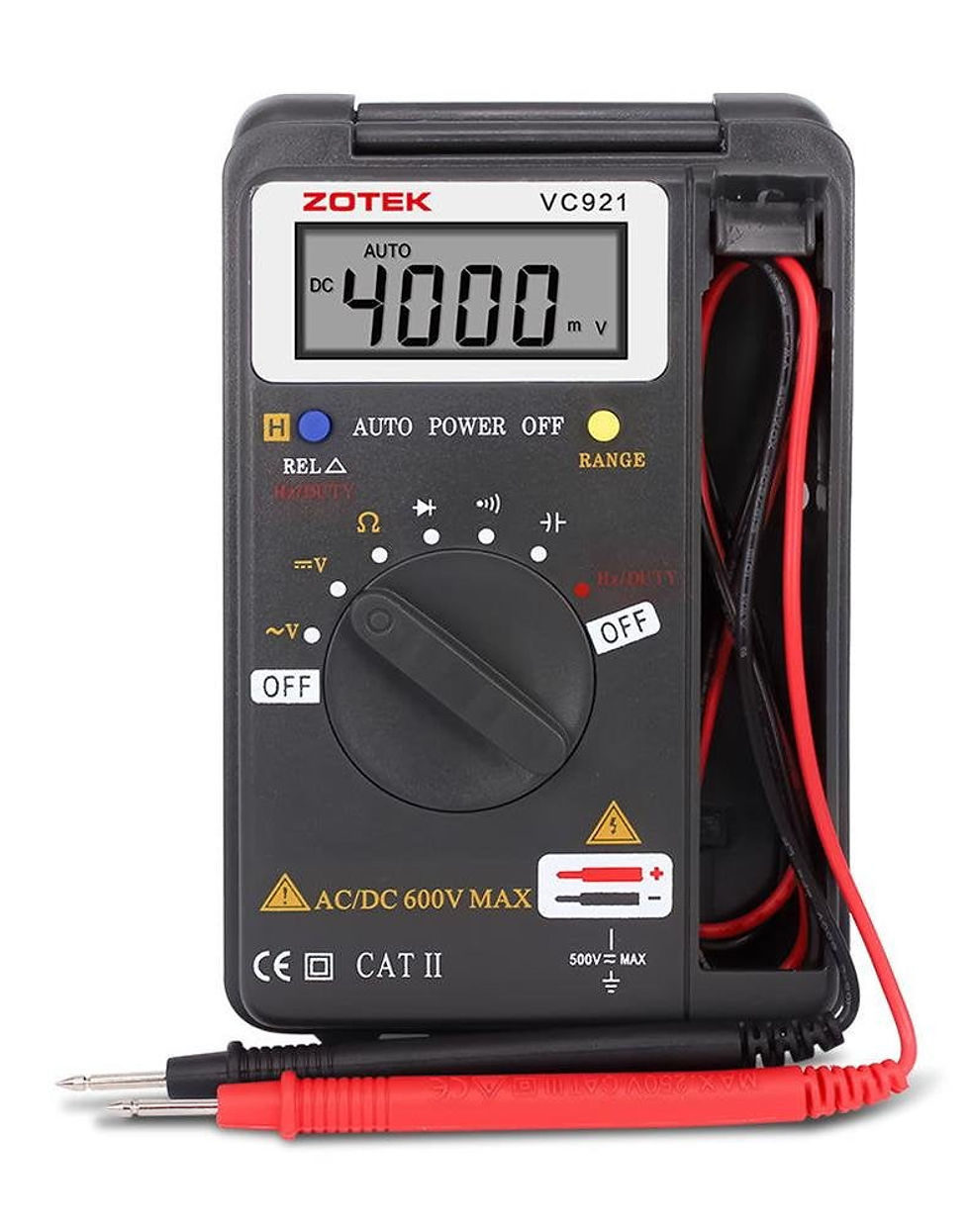 Thumbnail: VC921 Digital Multimeter Auto Ranging Tester AC DC Voltage Current Resistance
