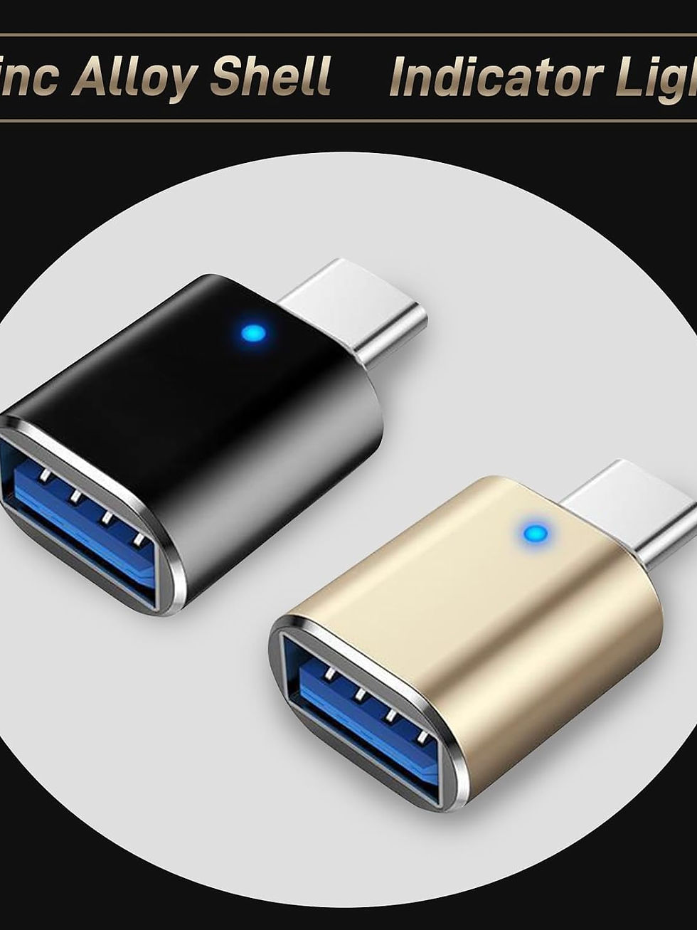 Thumbnail: Upgraded USB C to USB Adapter, 4 Pack, Compatible with MacBook, 4 Colors