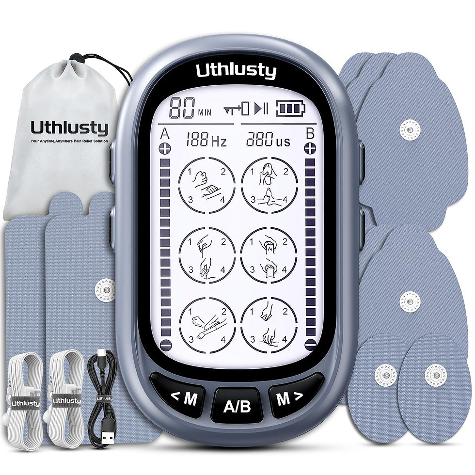 Thumbnail: TENS Unit for Relief Therapy–Dual Channel Muscle Stimulator Pain Screen