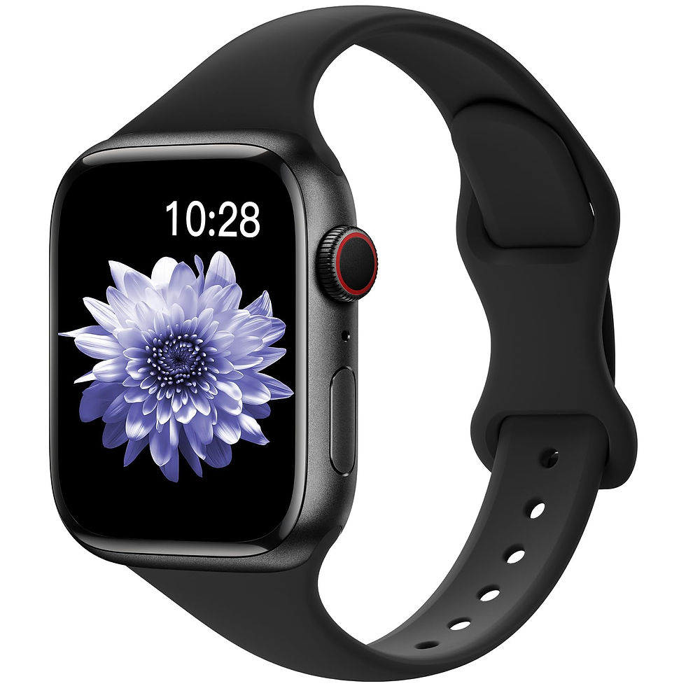Thumbnail: KingofKings Sport Slim Bands for Apple Watch, Silicone Strap, Multiple Sizes