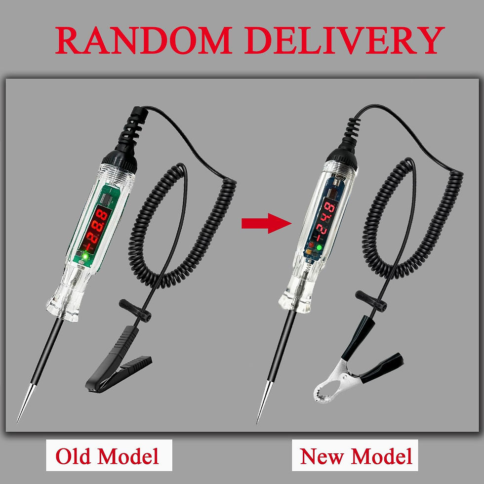 Thumbnail: Test Light Automotive, 3-72V DC Circuit Tester with Voltmeter, Electric Probe