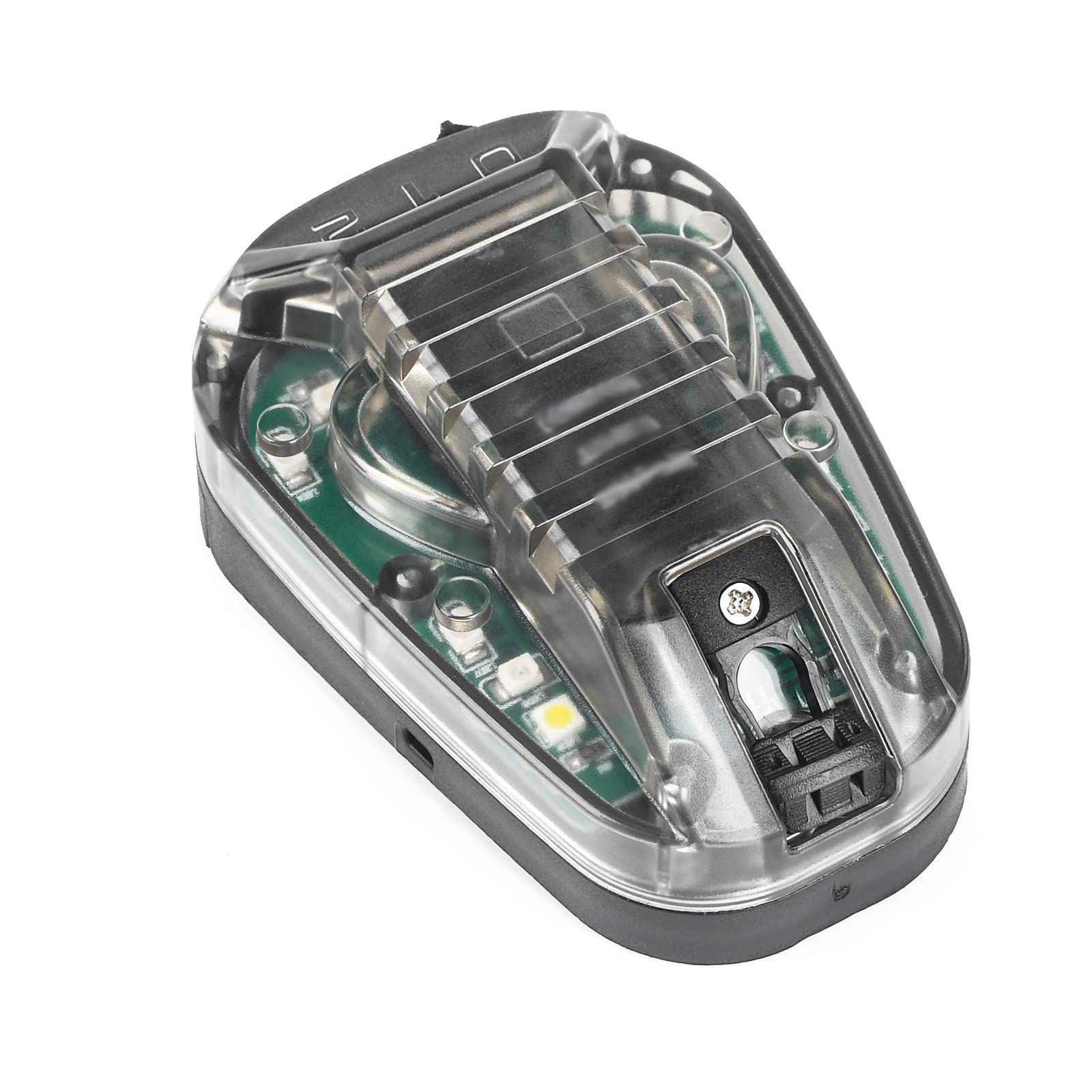 NOBUHIRO Tactical Optional with Visible LED + Helmet Signal Light BK-GREEN