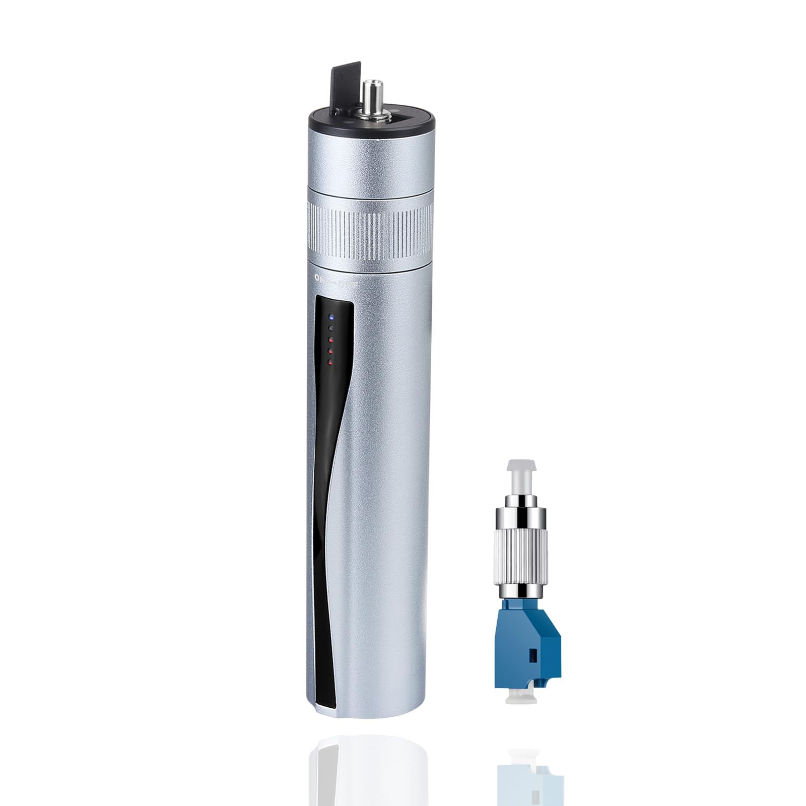 Rechargeable Visual Fault Locator, Fiber Optic Tester Kit with Adapter