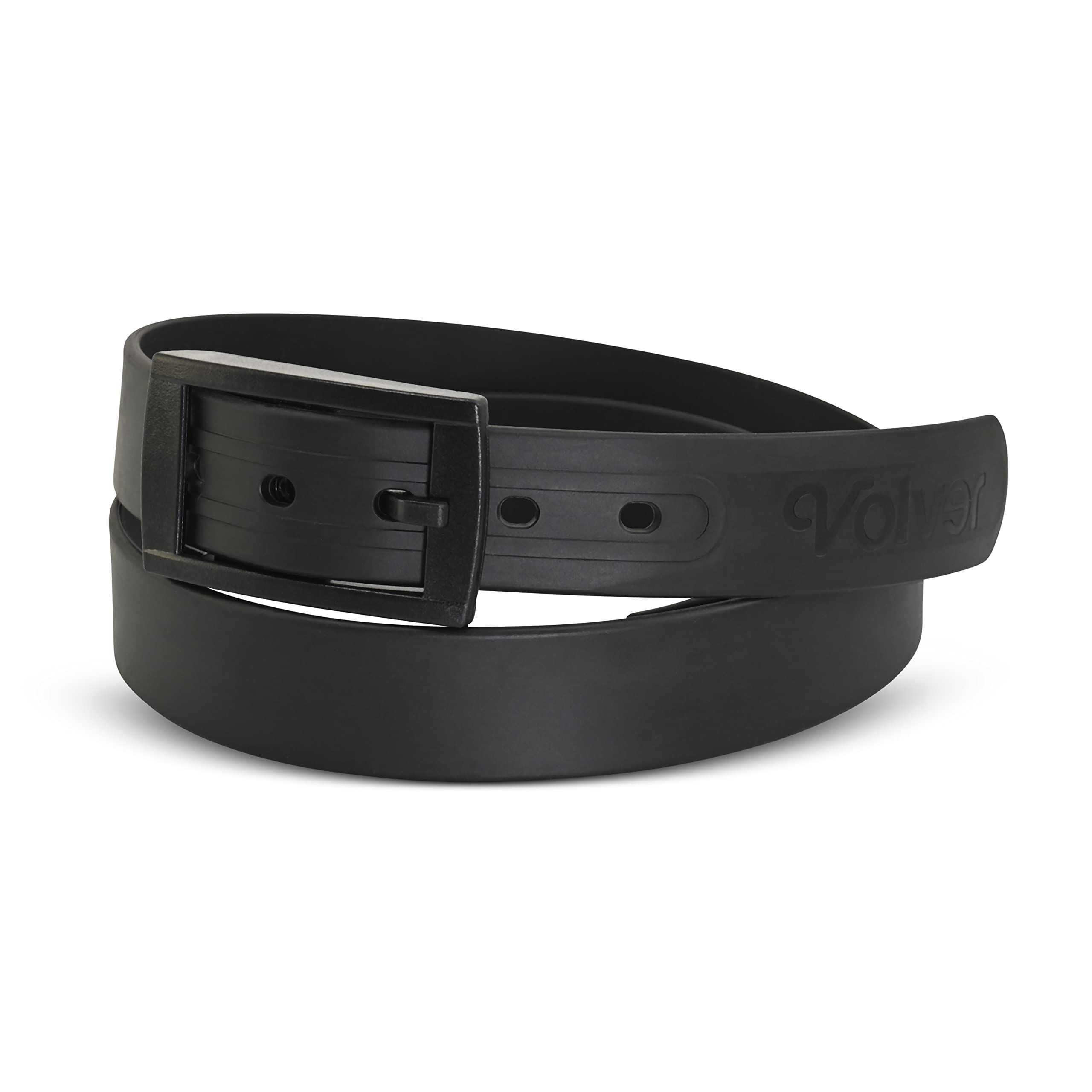 Volver Waterproof Rubber Belts for Adjustable Cut-to-fit Golf Men Black