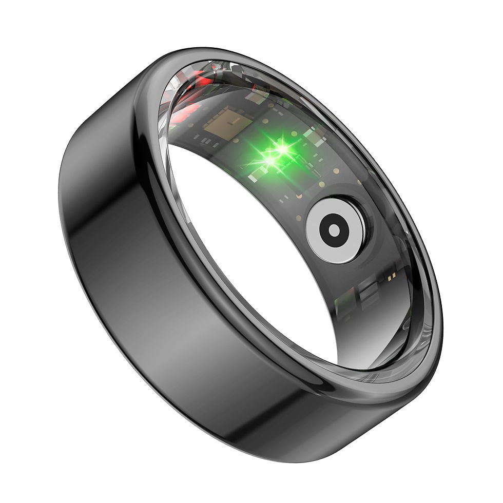 Thumbnail: ASHATA Fitness Tracker, Size NFC, Sleep Body Smart Ring 11, Control, Tarnish