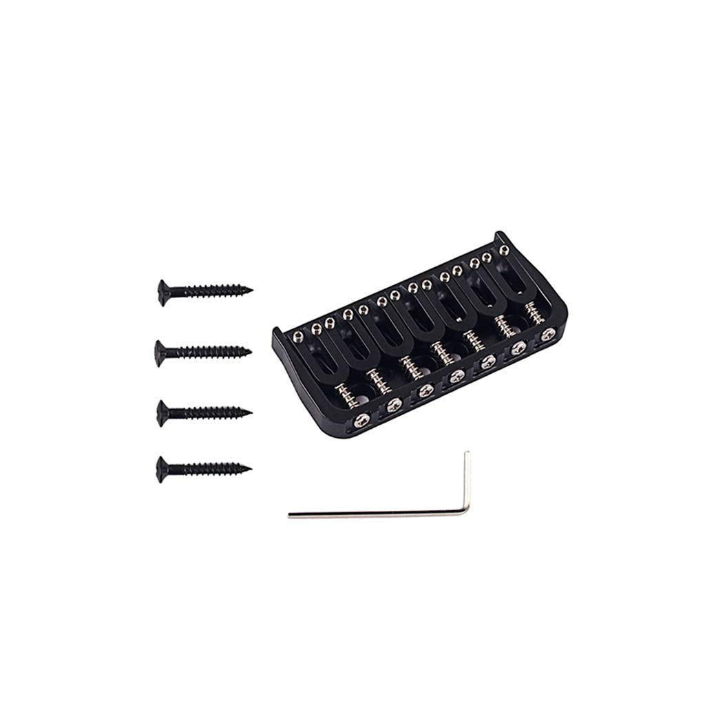 Alnicov Electric Saddle Hardtail Part Guitar 7 String Black Bridge,for
