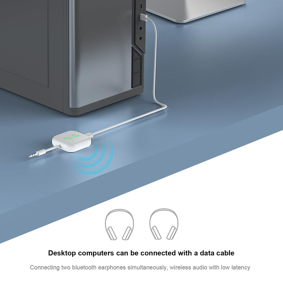 Thumbnail: Bluetooth Adapter Audio Dual AptX Adaptive/Low Transmitter, 5.3 Transmitter