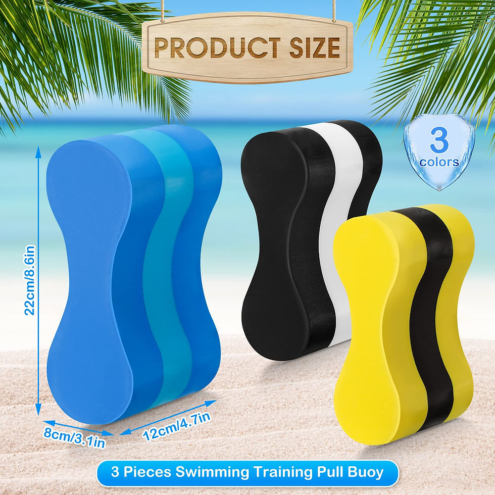 Thumbnail: 3Pcs Layer Pull Buoy Unisex Pool Aid 3 Swimming Swim EVA Pool Buoy Float
