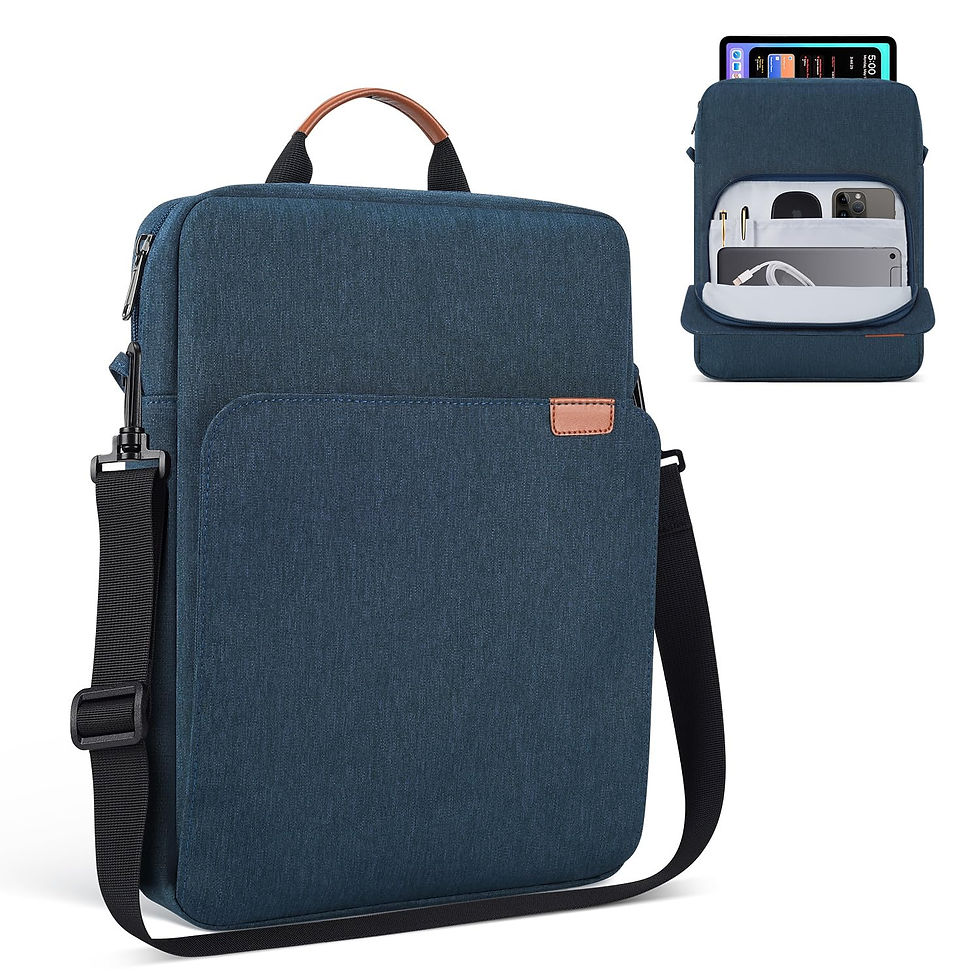 Thumbnail: 9-11 Inch Tablet Sleeve for Samsung Galaxy Tab A9+/S9 FE/iPad, Navy Blue