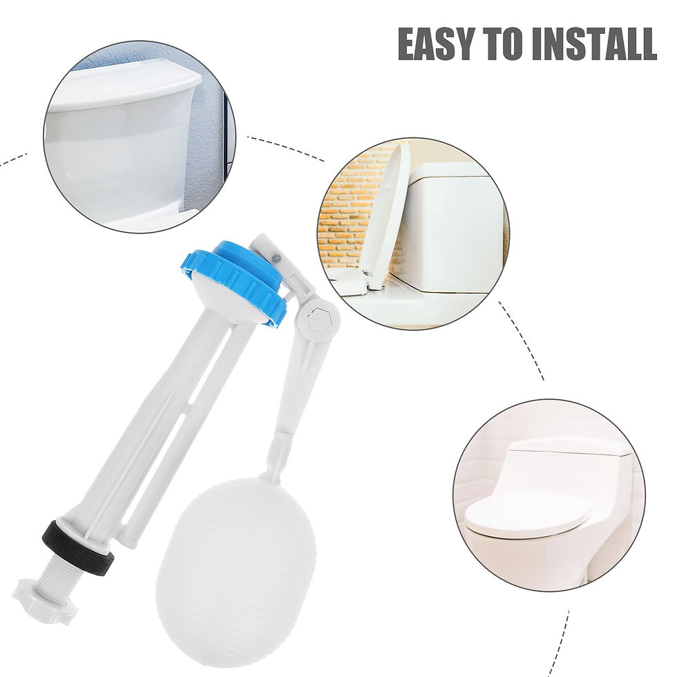 Thumbnail: DOITOOL Universal Toilet Fill Valve Kit - Replacement Inlet Bathroom Durable