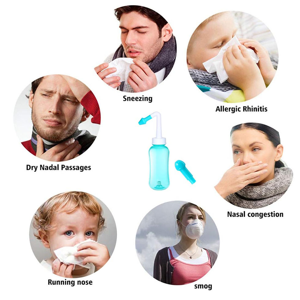 Thumbnail: Neti Pot Sinus Rinse Kit, BPA-Free 300ml Nasal Irrigation Bottle