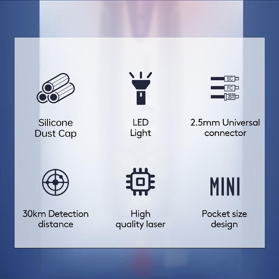 Thumbnail: JILONG Visual Fault Locator, Fiber Testing Tool, 25-30KM Range, LED Light