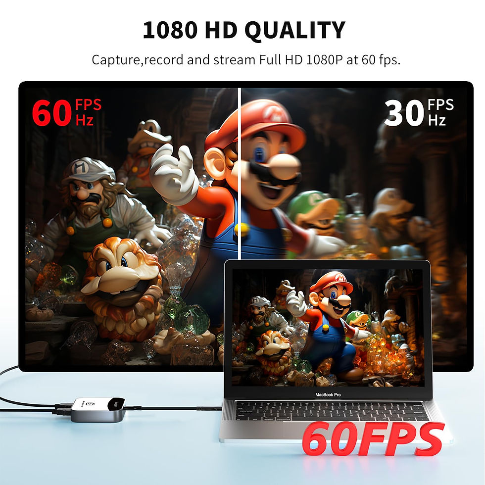 Thumbnail: Capture Card for Nintendo Switch, 4K HDMI Recorder, USB C 1080P, 60FPS