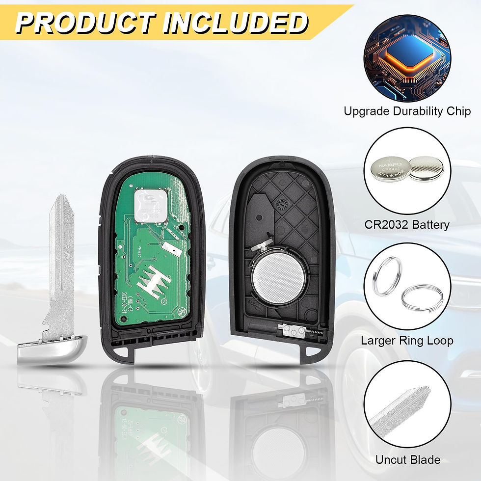 Thumbnail: Key Fob Replacement for Dodge/Chrysler 2011-18, Remote Control, 5-Button