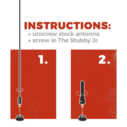 Thumbnail: CravenSpeed Stubby Jr Antenna Compatible with Ford Ranger 2019-2023 | 2 Inches