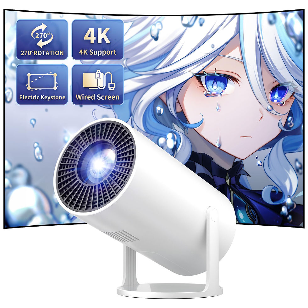 Thumbnail: Mini Projector Portable Proyector 4K Support, Full HD 1080P Small Projector
