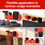 Thumbnail: M12&M18 Battery Holder Mount for Milwaukee, Tool Rack Wall Storage - Red