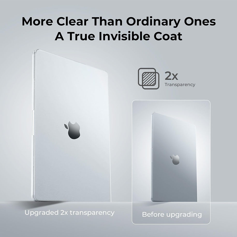 Thumbnail: EooCoo Clear Hard Case for MacBook Air 13.6”, Crystal Clear, 100% Slim