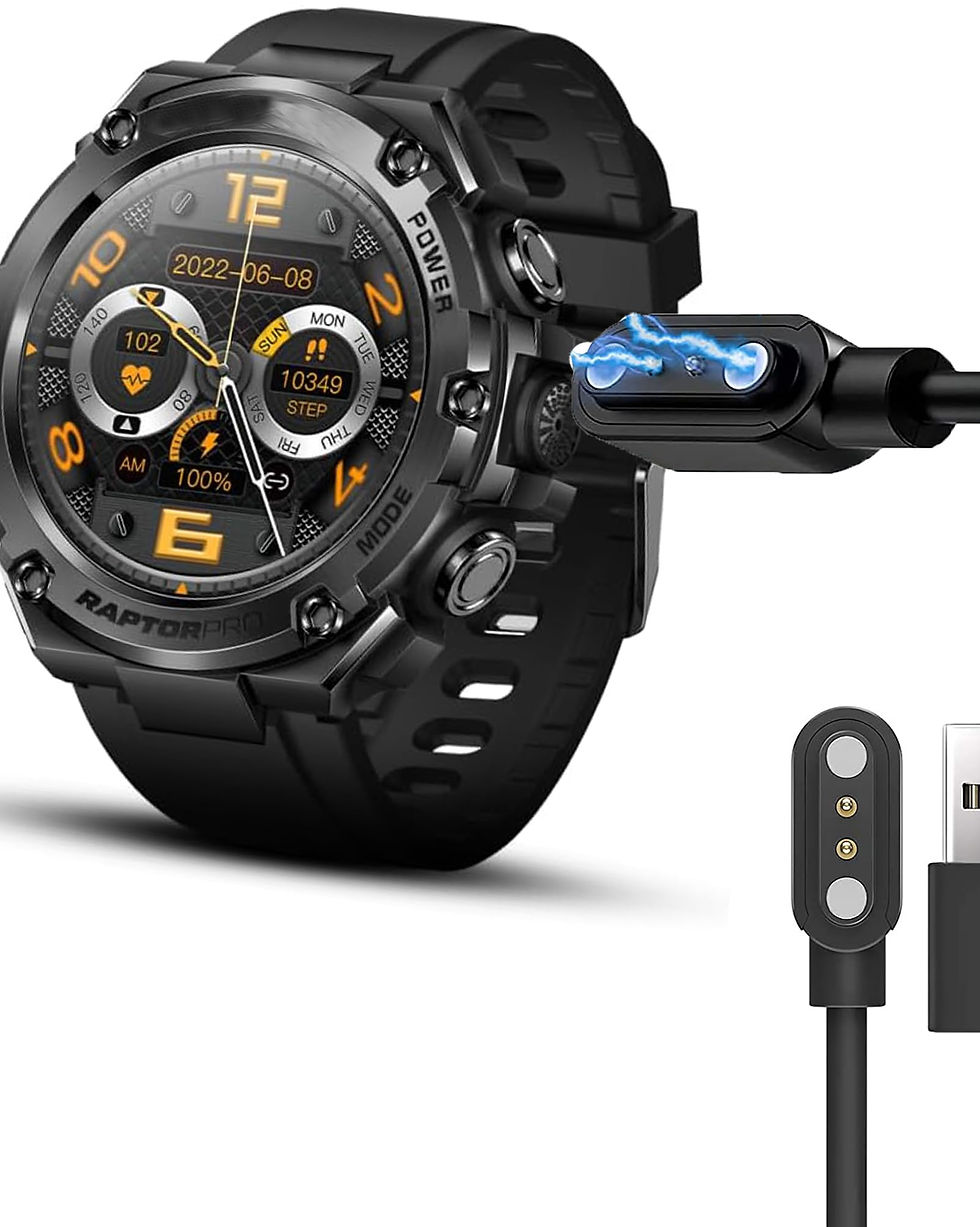 Thumbnail: ALPHAGEAR Smartwatch Charger, Magnetic USB Replacement Charger, 2-Pack