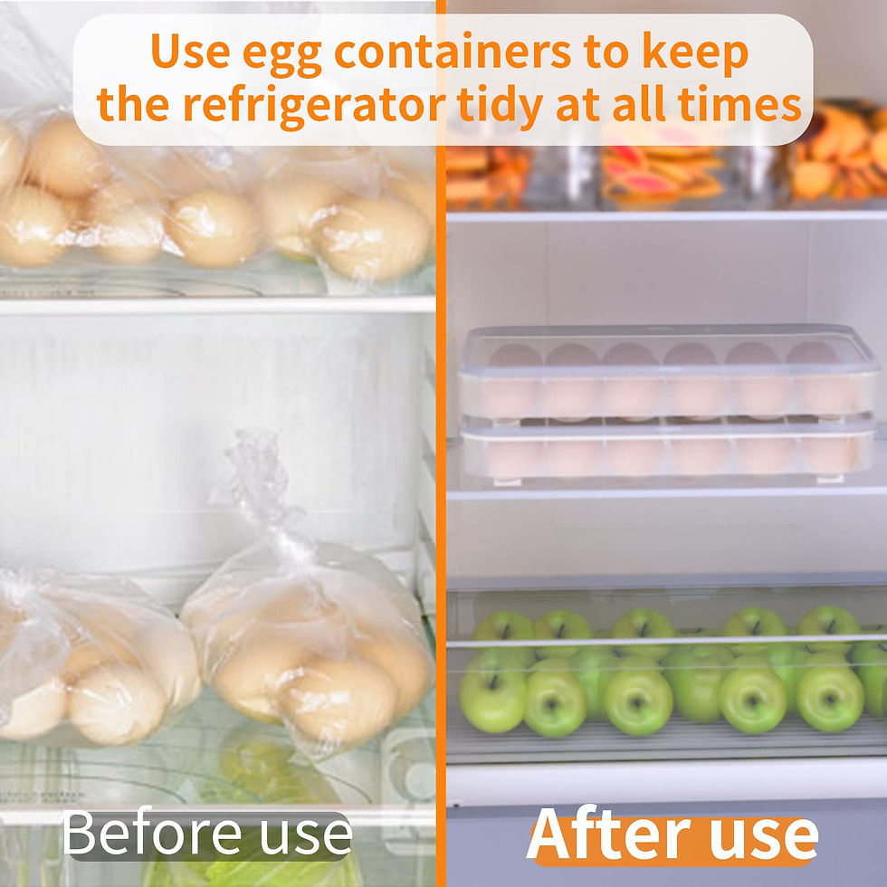 Thumbnail: 77L Deviled Egg Containers, 2 Pack, Plastic Egg Holder for 48 Eggs, Clear