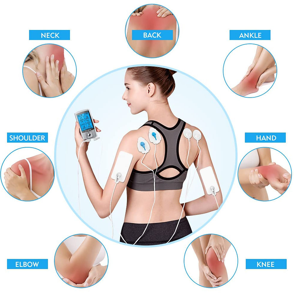 Thumbnail: 24 Tens Unit with Electrode Pads Modes Muscle Stimulator, Electric Pulse