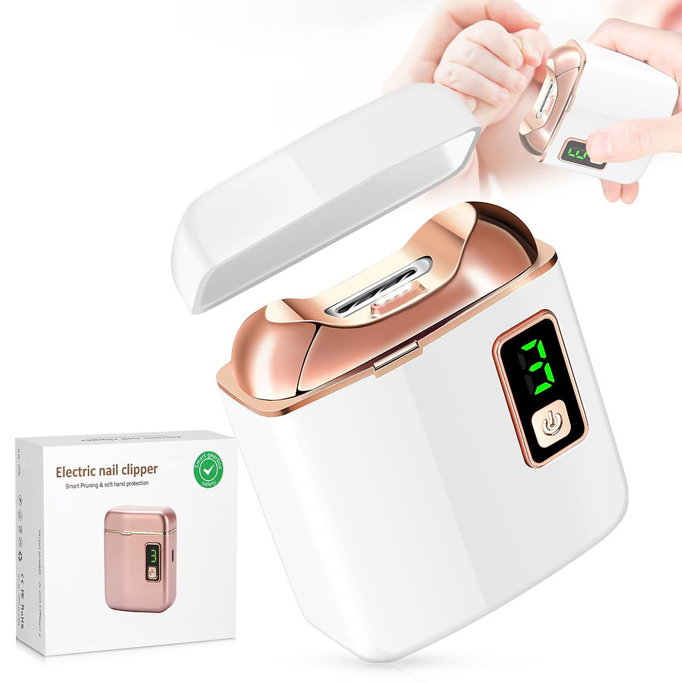 Thumbnail: Electric Nail Clipper & File - Automatic Trimmer Light, Baby with LED Quiet
