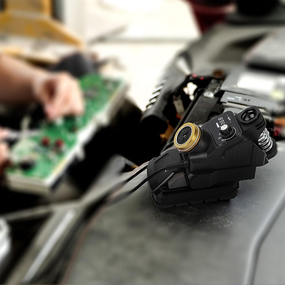 Thumbnail: WEP Cordless Iron Kit with Battery, 937D-I 3 Soldering Iron Holder, Display,