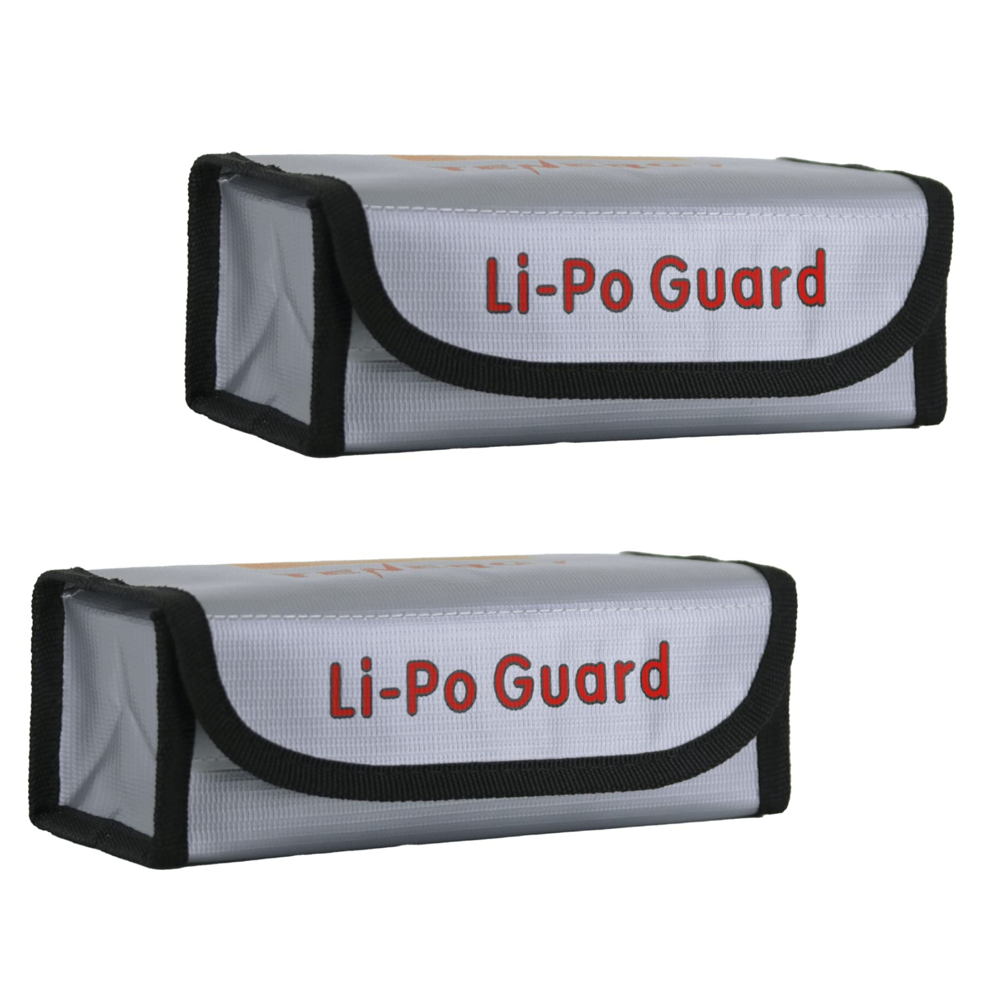 Tenergy 2 Pack Fire Retardant Lipo Bags, Battery Storage Bags, 7.3x3x2.4in