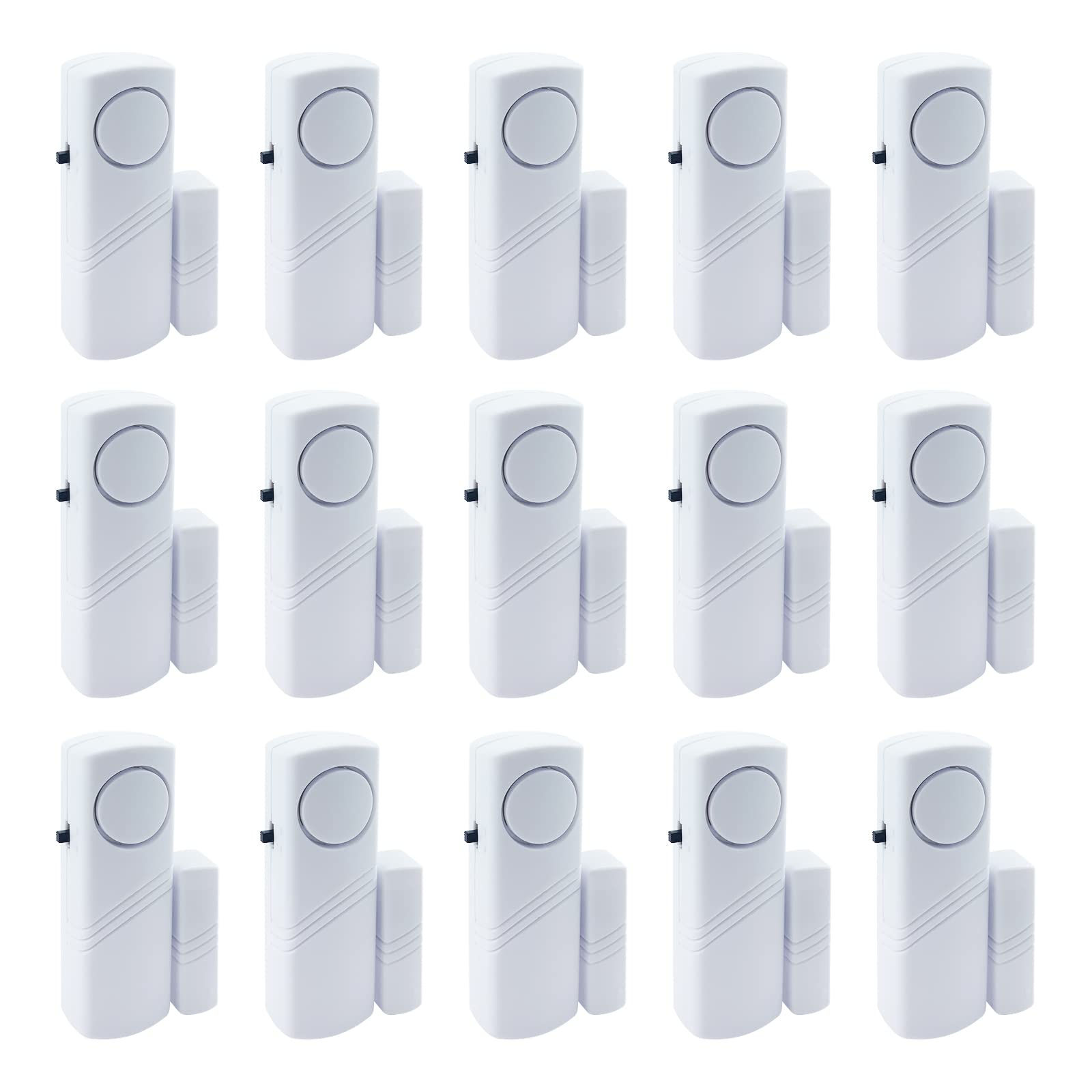 Door Window Alarm 90dB, Kids Safety Home Burglar Pool Alarm (15 Pack)