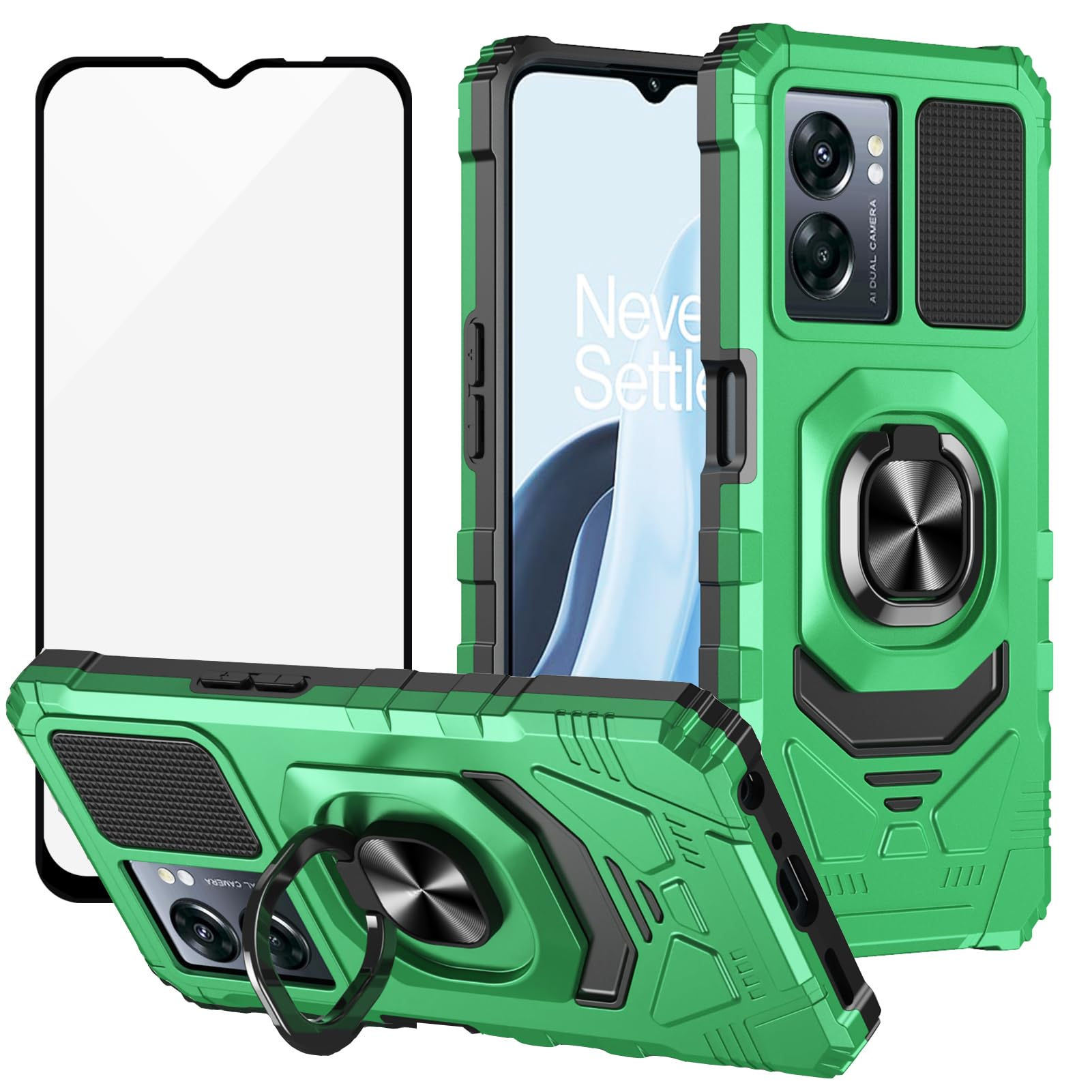 Ailiber Case for Cricket Magic 2, Shockproof with Kickstand & Screen Protector