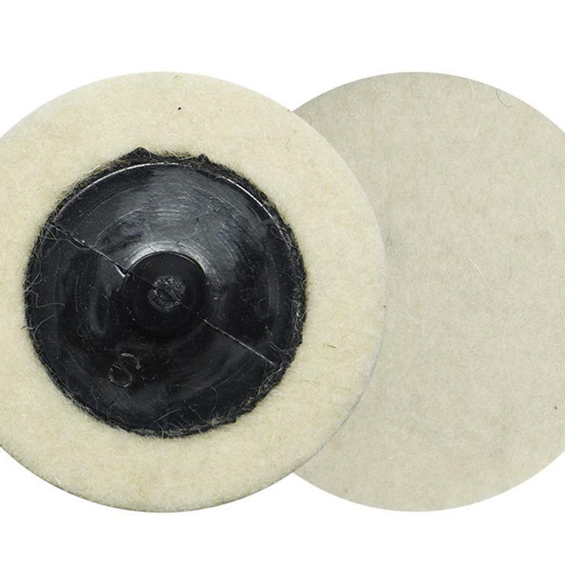 Thumbnail: Benchmark Abrasives Discs Felt Quick Wool Pad 2 Inch Sanding for Drill