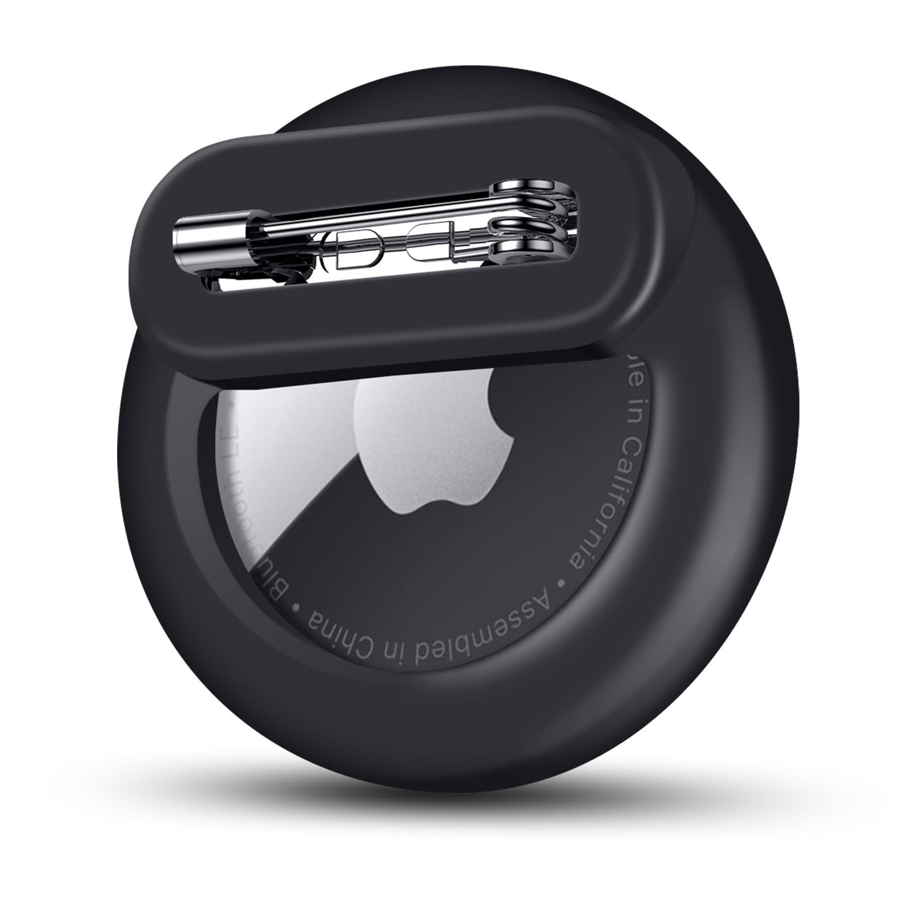 Apple AirTag Holder for Kids, Lightweight GPS Tracker for Children, Pets (Black)