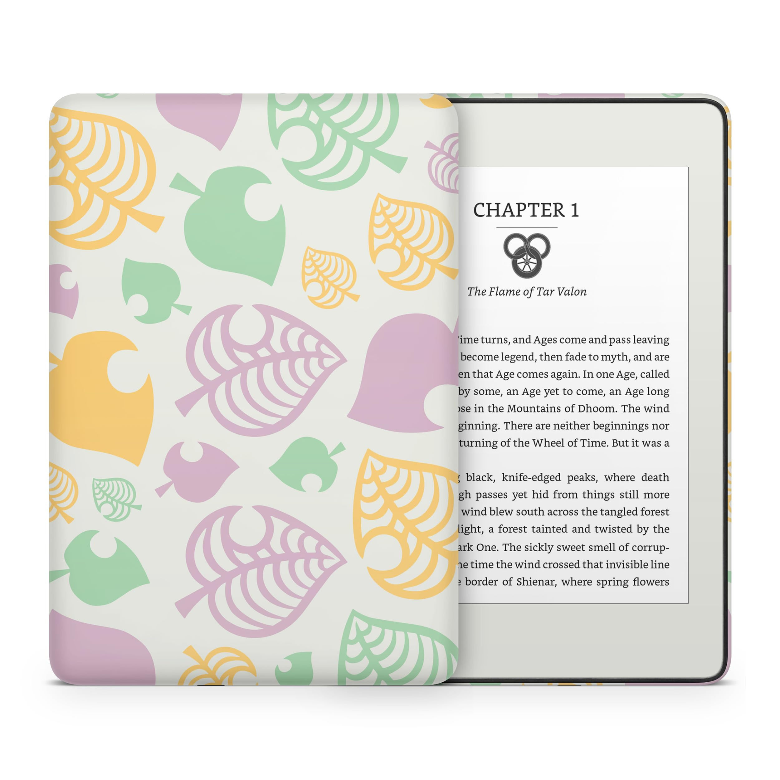 Tacky Design Leaves Skin for Kindle Paperwhite (10th Gen, 2018) Vinyl Wrap