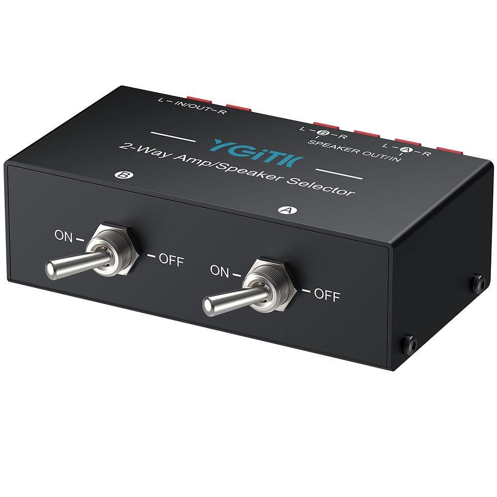 Thumbnail: 2-Zone Speaker Selector Switch Box Selector, Passive 2-Way Amp/Speaker 1/2