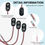Thumbnail: Aifeier 5Pcs 9V Battery Clip Connector Cable, Leather Housing, 2-Pin PH2.0